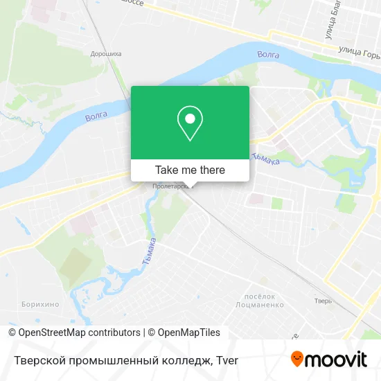 Тверской промышленный колледж map