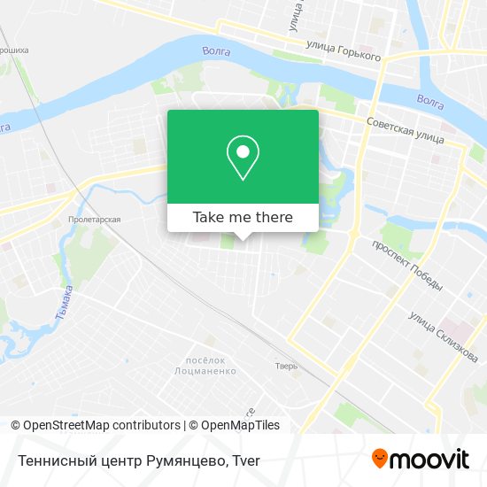 Теннисный центр Румянцево map