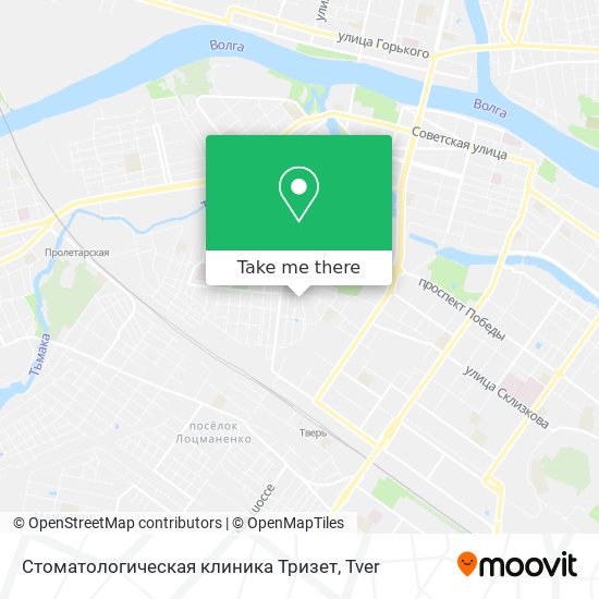 Стоматологическая клиника Тризет map