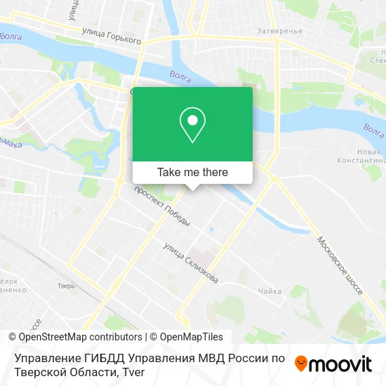 Управление ГИБДД Управления МВД России по Тверской Области map