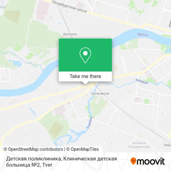 Детская поликлиника, Клиническая детская больница №2 map