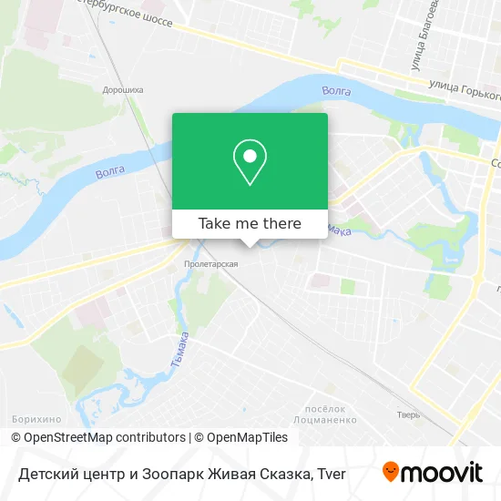 Детский центр и Зоопарк Живая Сказка map
