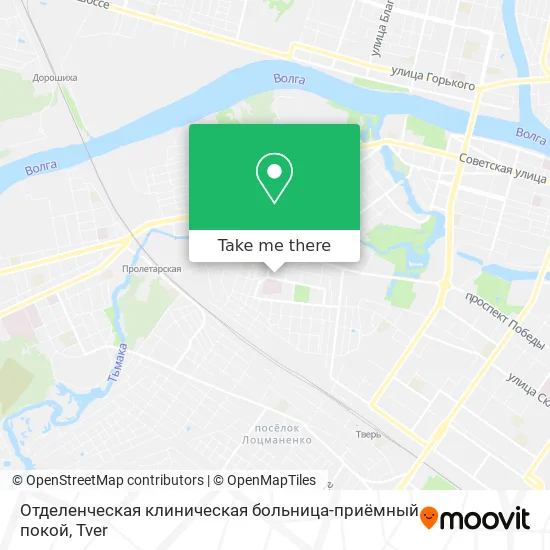 Отделенческая клиническая больница-приёмный покой map