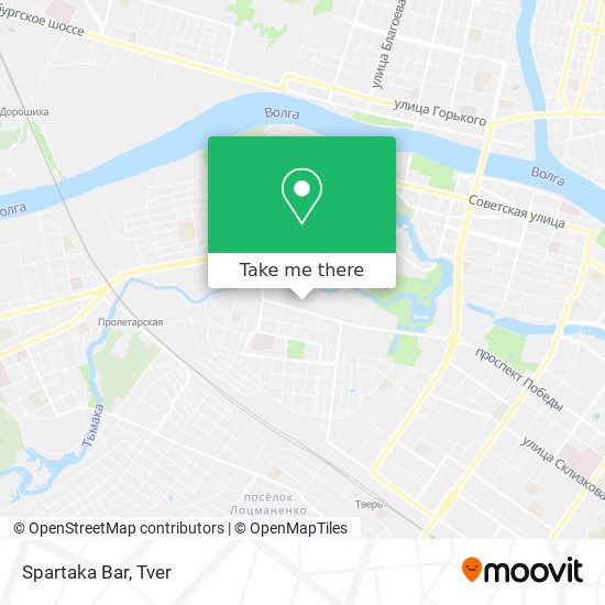 Spartaka Bar map