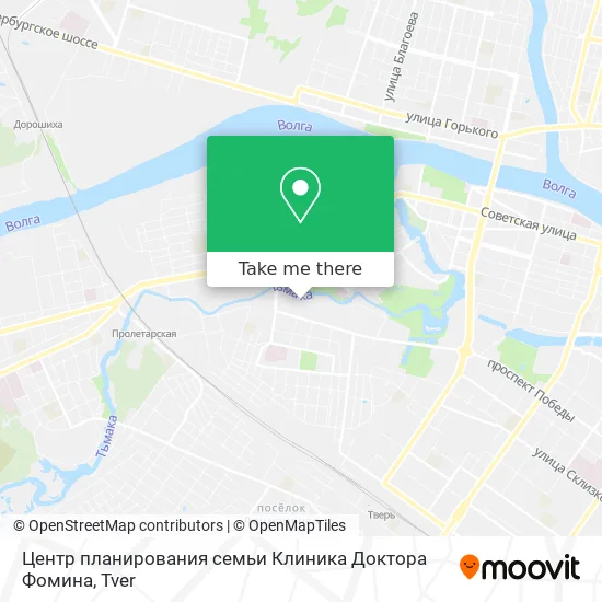 Центр планирования семьи Клиника Доктора Фомина map