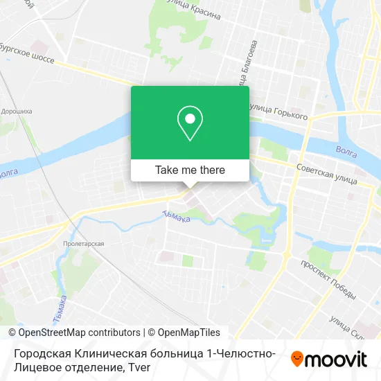 Городская Клиническая больница 1-Челюстно-Лицевое отделение map