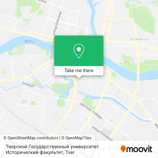 Тверской Государственный университет Исторический факультет map