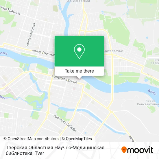 Тверская Областная Научно-Медицинская библиотека map