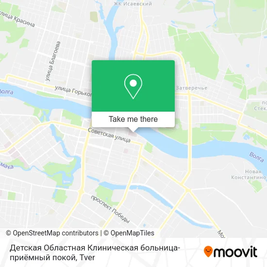 Детская Областная Клиническая больница-приёмный покой map