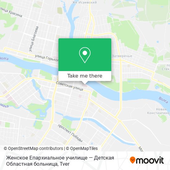 Женское Епархиальное училище — Детская Областная больница map