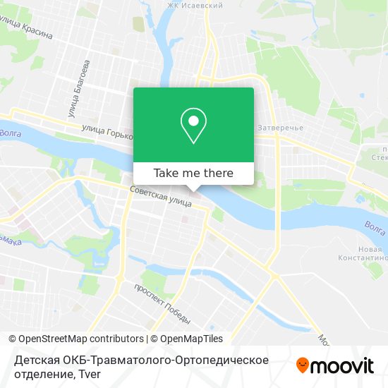 Детская ОКБ-Травматолого-Ортопедическое отделение map