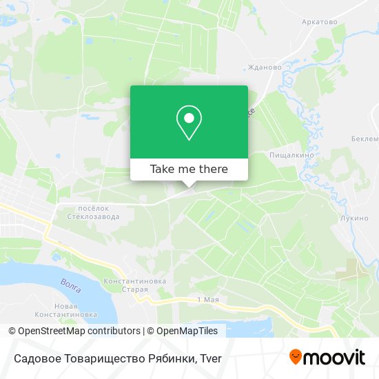 Садовое Товарищество Рябинки map