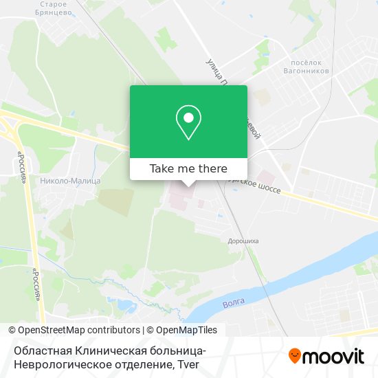 Областная Клиническая больница-Неврологическое отделение map
