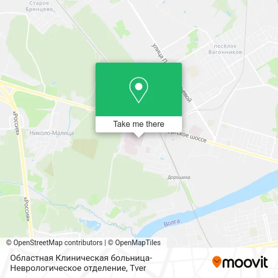 Областная Клиническая больница-Неврологическое отделение map