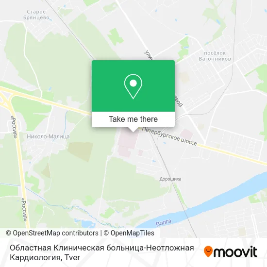 Областная Клиническая больница-Неотложная Кардиология map