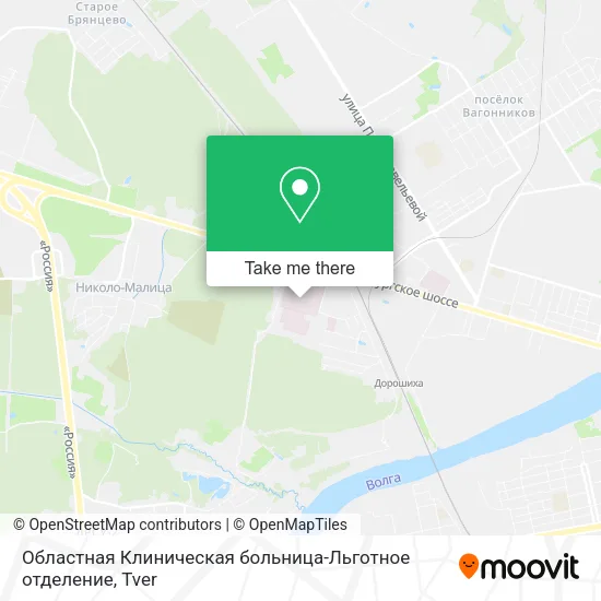 Областная Клиническая больница-Льготное отделение map
