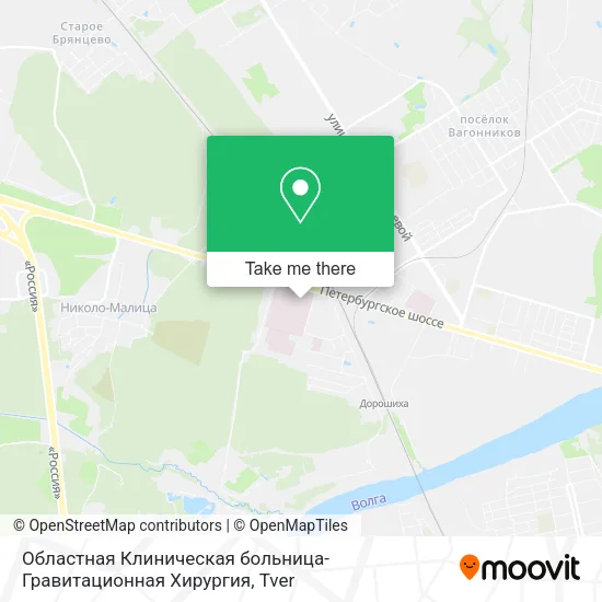 Областная Клиническая больница-Гравитационная Хирургия map