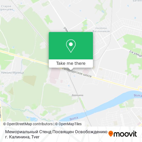 Мемориальный Стенд Посвящен Освобождению г. Калинина map