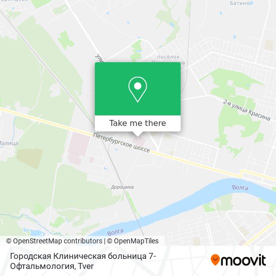 Городская Клиническая больница 7-Офтальмология map