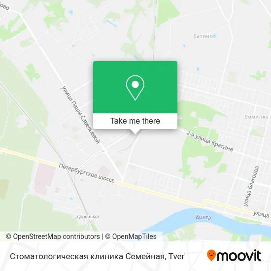 Стоматологическая клиника Семейная map