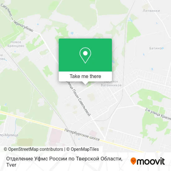 Отделение Уфмс России по Тверской Области map