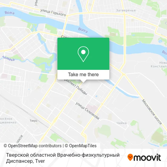 Тверской областной Врачебно-физкультурный Диспансер map