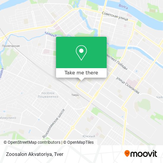 Zoosalon Akvatoriya map