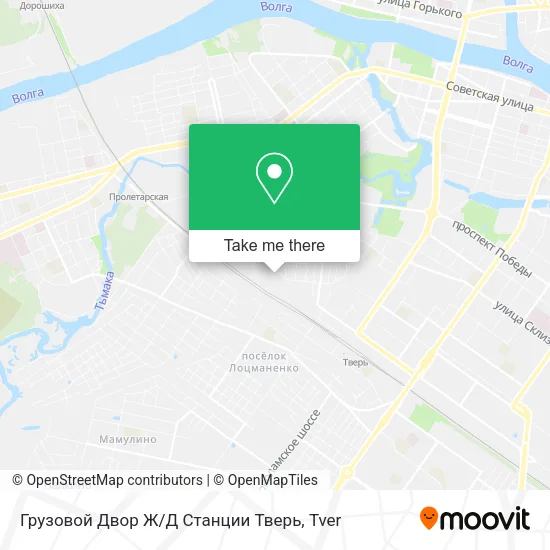 Грузовой Двор Ж / Д Станции Тверь map
