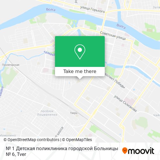 № 1 Детская поликлиника городской Больницы № 6 map