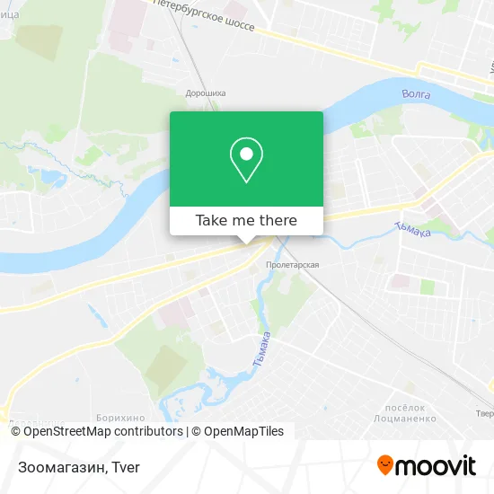 Зоомагазин map