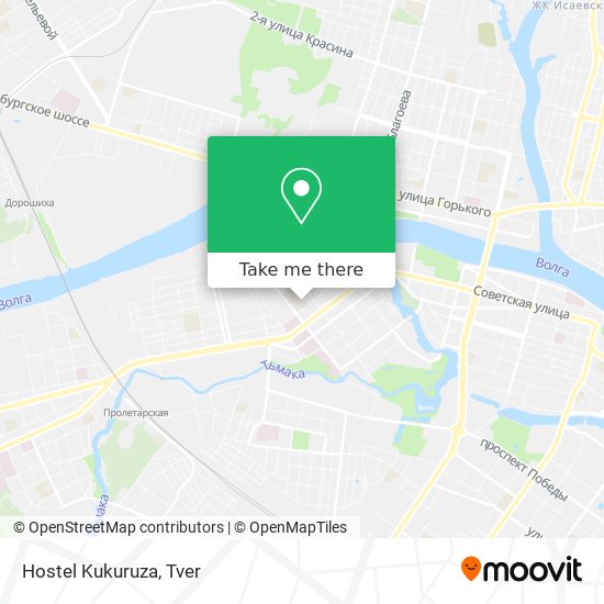 Hostel Kukuruza map