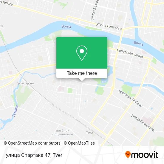 улица Спартака 47 map