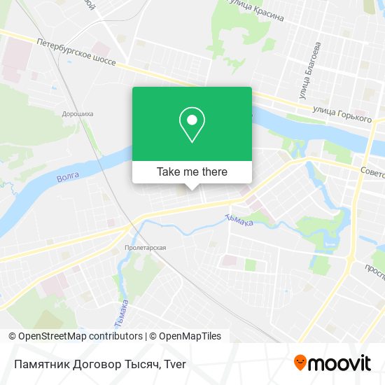 Памятник Договор Тысяч map