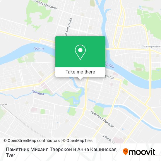 Памятник Михаил Тверской и Анна Кашинская map