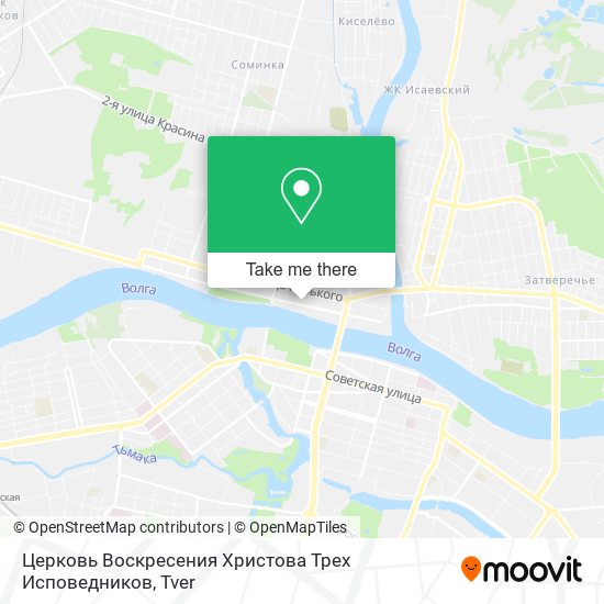 Церковь Воскресения Христова Трех Исповедников map