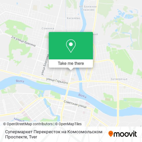 Супермаркет Перекресток на Комсомольском Проспекте map