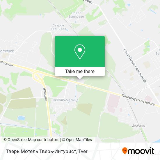 Тверь Мотель Тверь-Интурист map