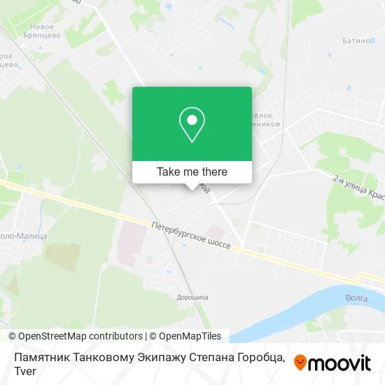 Памятник Танковому Экипажу Степана Горобца map