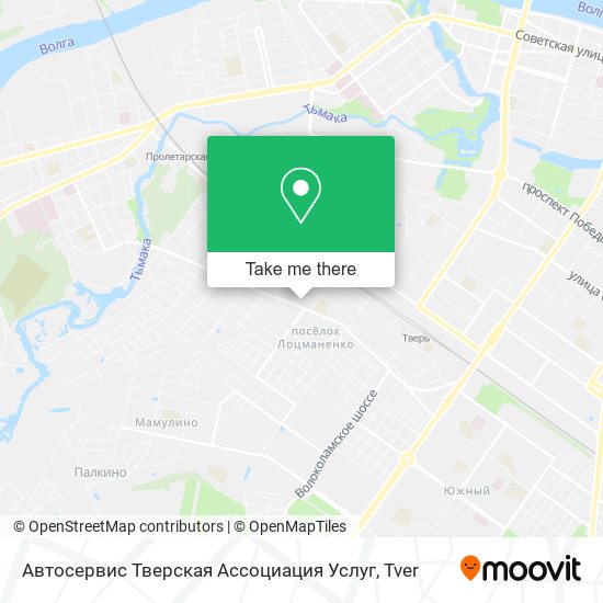 Автосервис Тверская Ассоциация Услуг map