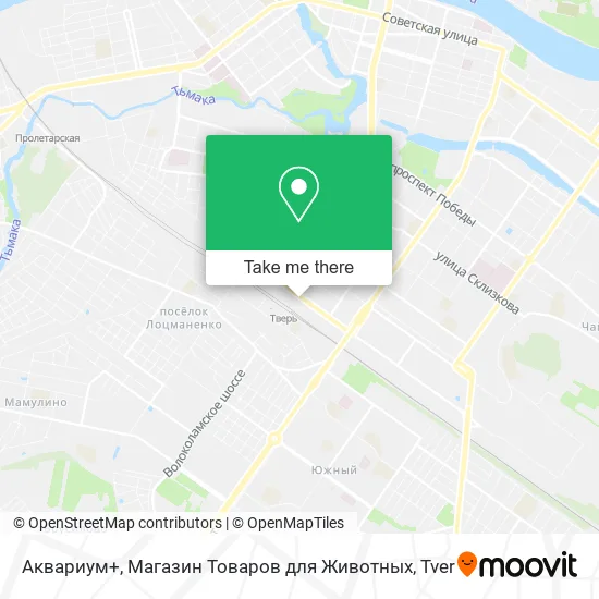 Аквариум+, Магазин Товаров для Животных map