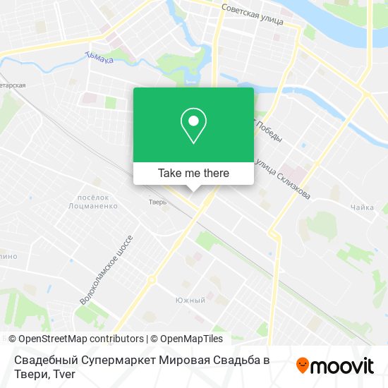 Свадебный Супермаркет Мировая Свадьба в Твери map