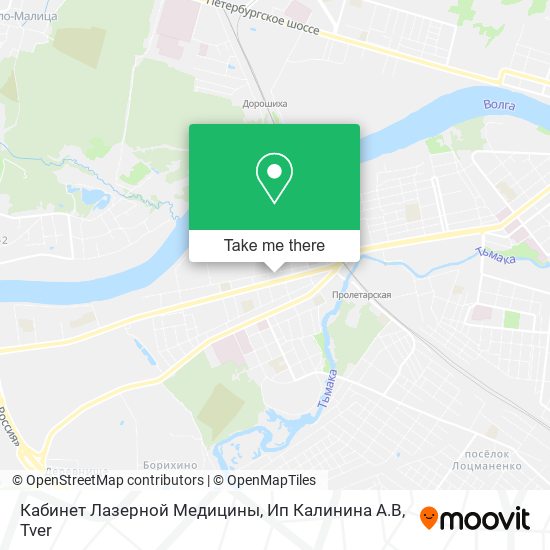 Кабинет Лазерной Медицины, Ип Калинина А.В map