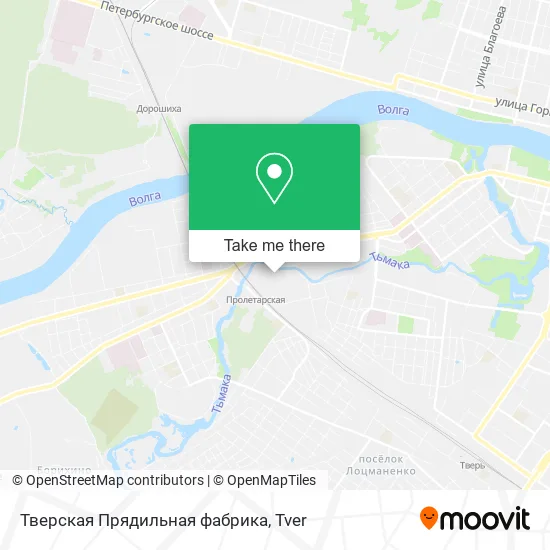 Тверская Прядильная фабрика map
