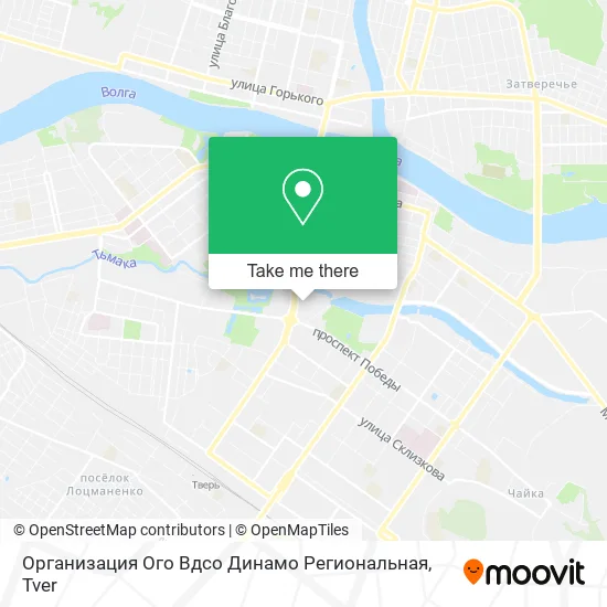 Организация Ого Вдсо Динамо Региональная map