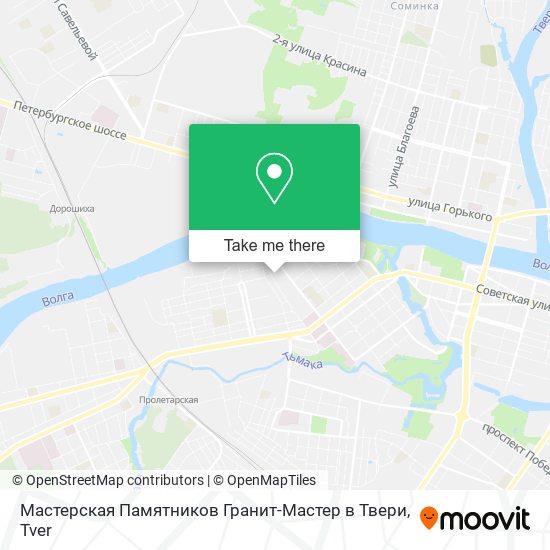 Мастерская Памятников Гранит-Мастер в Твери map