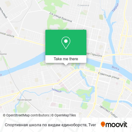 Спортивная школа по видам единоборств map