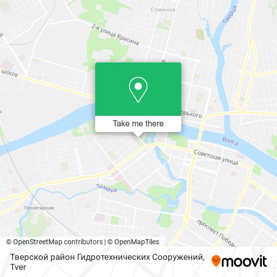 Тверской район Гидротехнических Сооружений map