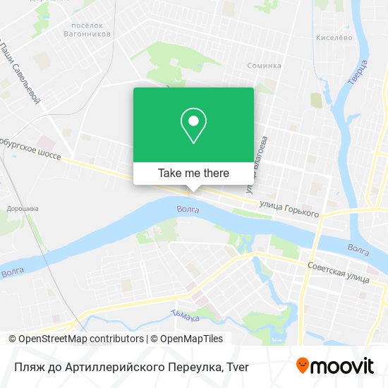 Пляж до Артиллерийского Переулка map