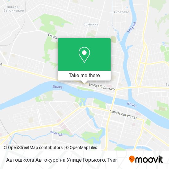 Автошкола Автокурс на Улице Горького map