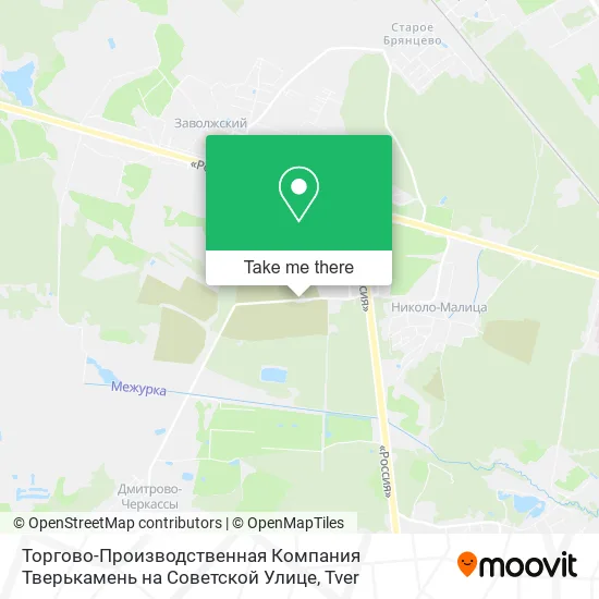 Торгово-Производственная Компания Тверькамень на Советской Улице map